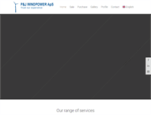 Tablet Screenshot of pjwindpower.com